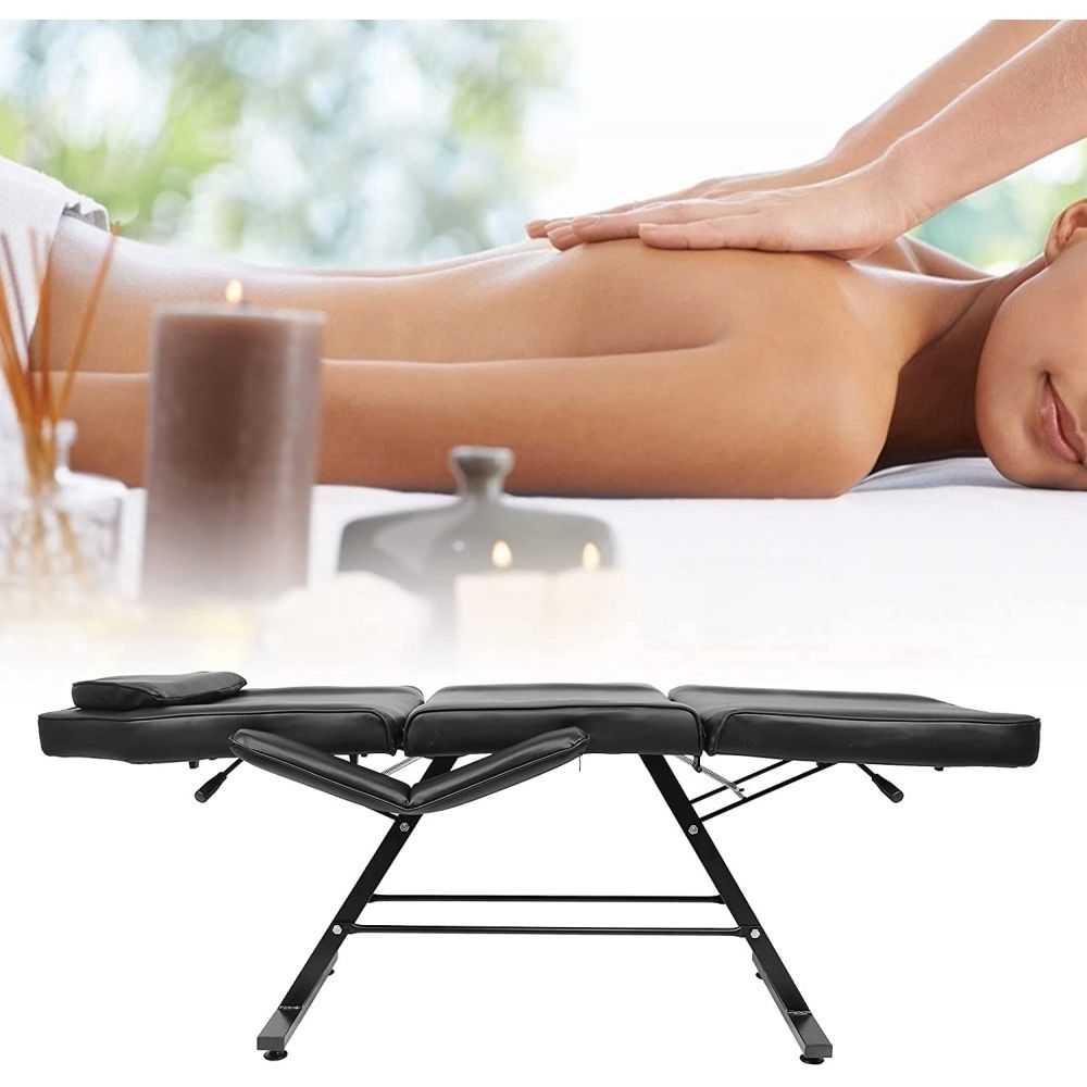 Beauty Salon Professional Folding Adjustable Facial Massage Bed 